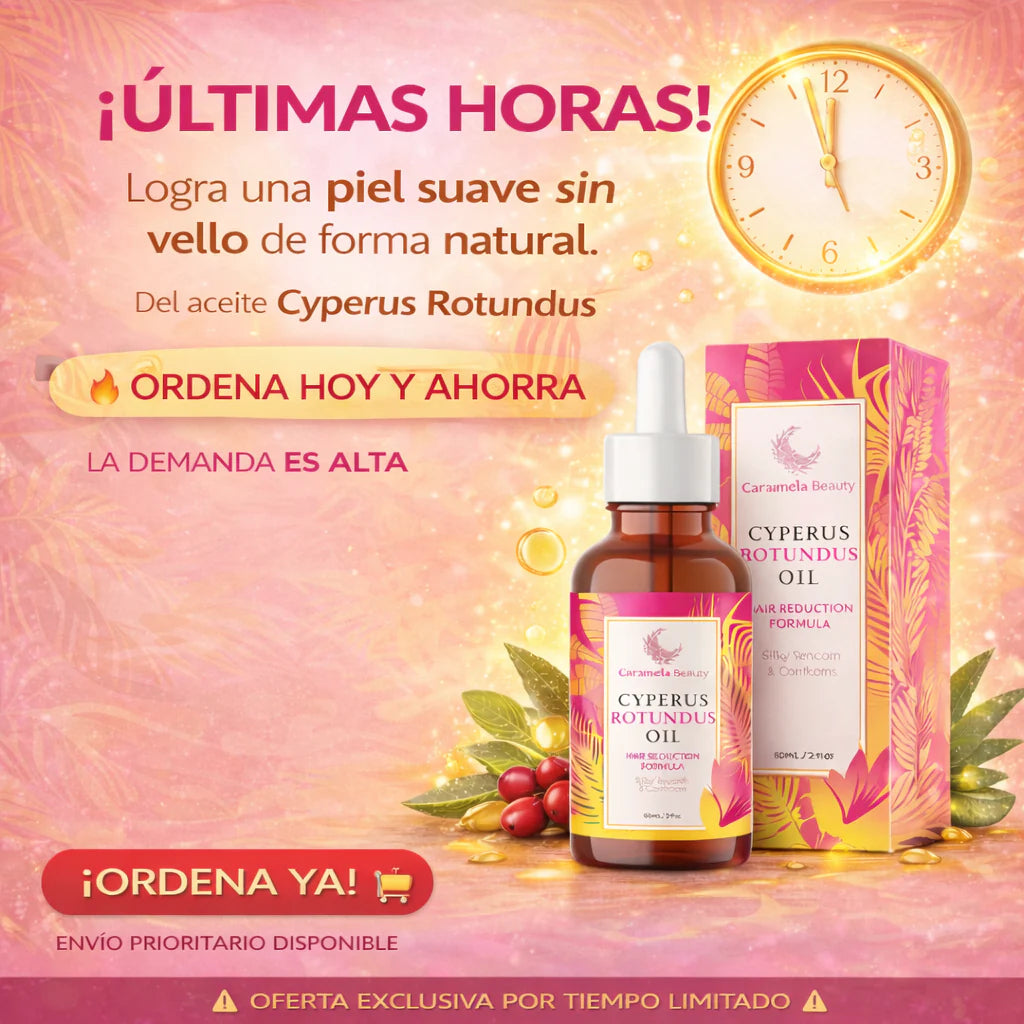 Aceite de Cyperus Rotundus Natural Caramela Beauty