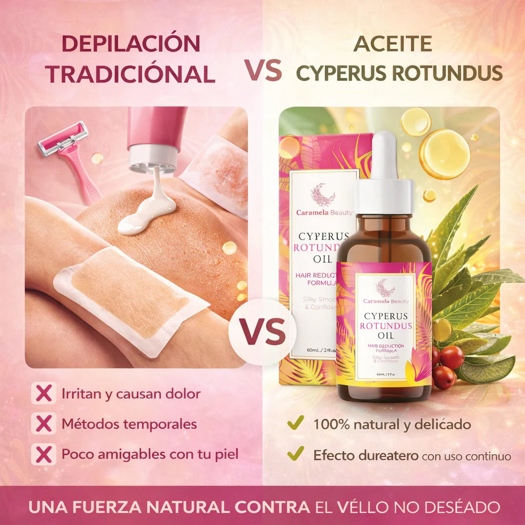 Aceite de Cyperus Rotundus Natural Caramela Beauty