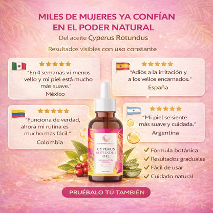 Aceite de Cyperus Rotundus Natural Caramela Beauty