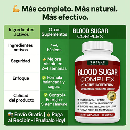 BLOOD SUGAR COMPLEX – CONTROL DEL AZUCAR EN LA SANGRE🩸
