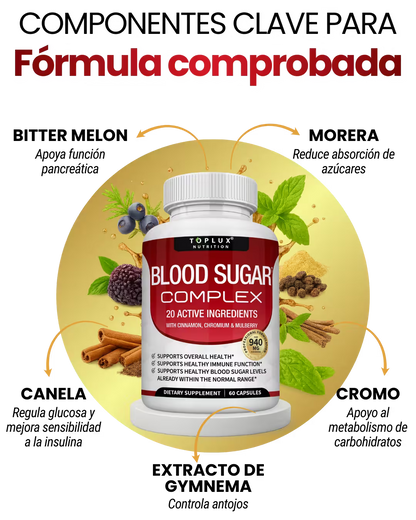 BLOOD SUGAR COMPLEX – CONTROL DEL AZUCAR EN LA SANGRE🩸
