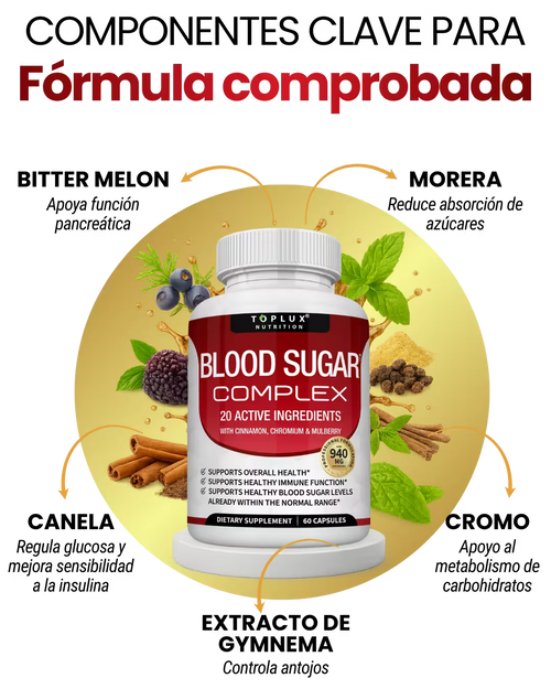 BLOOD SUGAR COMPLEX – CONTROL DEL AZUCAR EN LA SANGRE🩸